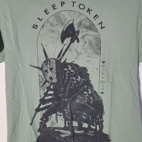 Sleep Token "Chokehold" Green Medium T-Shirt - Picture 2 of 4